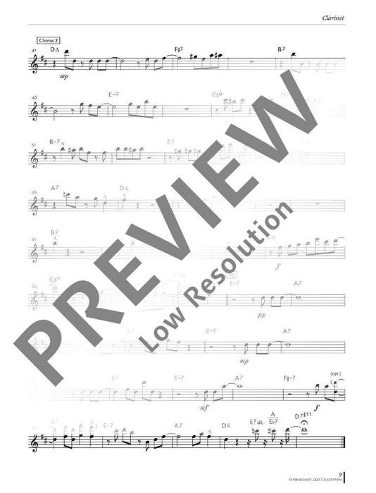 Intermediate Jazz Conception Clarinet 15 great solo etudes for jazz style and improvisation 爵士音樂 練習曲爵士音樂風格即興演奏 豎笛教材 | 小雅音樂 Hsiaoya Music