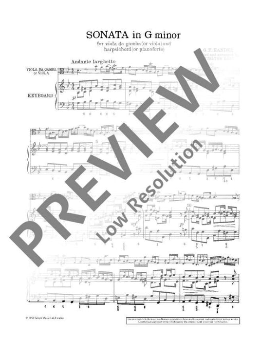 Sonata G Minor 韓德爾 奏鳴曲小調 中提琴加鋼琴 朔特版 | 小雅音樂 Hsiaoya Music