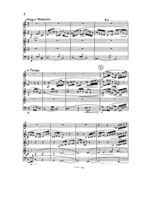 Wind Quintet op. 5 弗利可 管樂五重奏 總譜 朔特版 | 小雅音樂 Hsiaoya Music