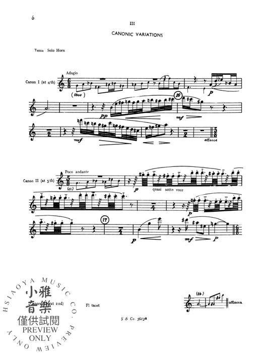 Wind Quintet op. 5 弗利可 木管五重奏 管樂五重奏 朔特版 | 小雅音樂 Hsiaoya Music