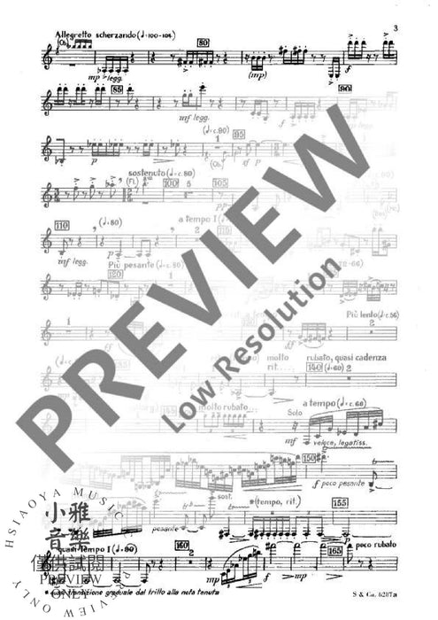 Permutazioni a Cinque 木管五重奏 朔特版 | 小雅音樂 Hsiaoya Music