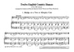 Twelve English Country Dances of the 18th Century 鄉村舞曲 豎笛 1把以上加鋼琴 朔特版 | 小雅音樂 Hsiaoya Music