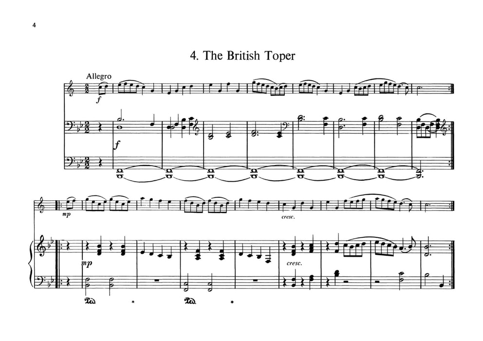 Twelve English Country Dances of the 18th Century 鄉村舞曲 豎笛 1把以上加鋼琴 朔特版 | 小雅音樂 Hsiaoya Music