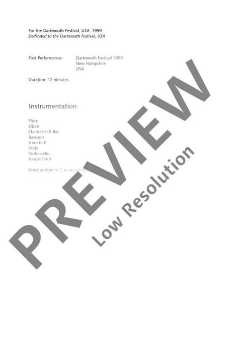 Ricercar and Doubles op. 10 on To Many a Well 馬克斯威爾．戴維斯 總譜 朔特版 | 小雅音樂 Hsiaoya Music