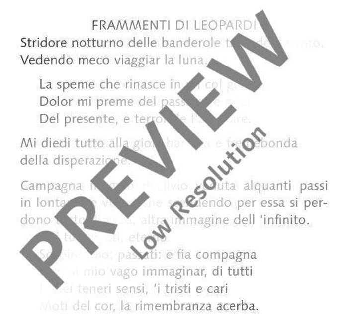 Leopardi Fragments op. 18 Cantate 馬克斯威爾．戴維斯 總譜 朔特版 | 小雅音樂 Hsiaoya Music