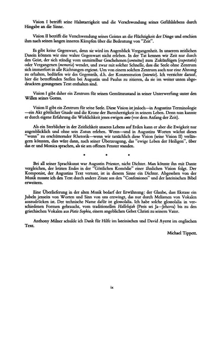 The Vision of Saint Augustine Oratorio 提佩特 神劇 總譜 朔特版 | 小雅音樂 Hsiaoya Music