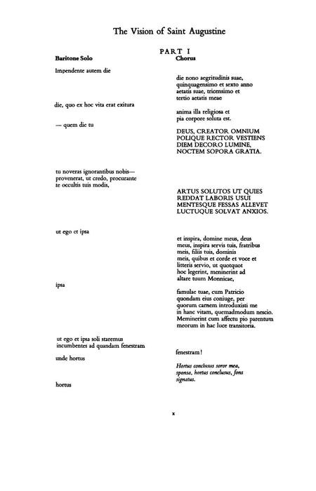 The Vision of Saint Augustine Oratorio 提佩特 神劇 總譜 朔特版 | 小雅音樂 Hsiaoya Music