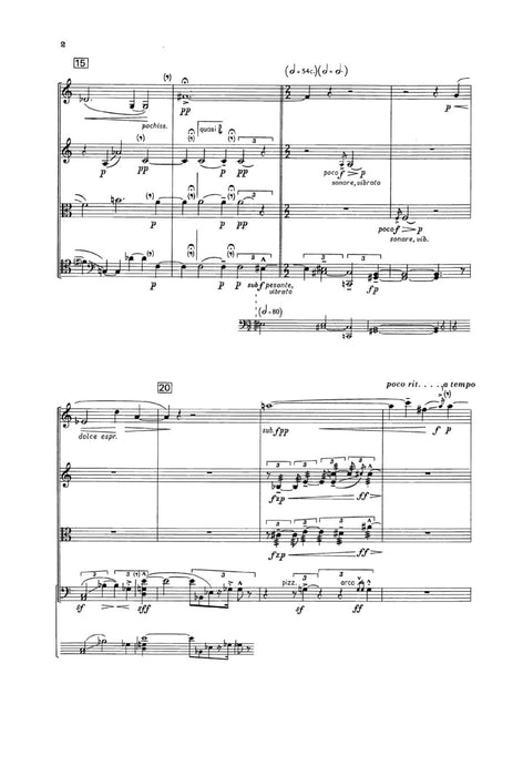 String Quartet No. 2 op. 23 哥爾．亞力山大 弦樂四重奏 總譜 朔特版 | 小雅音樂 Hsiaoya Music