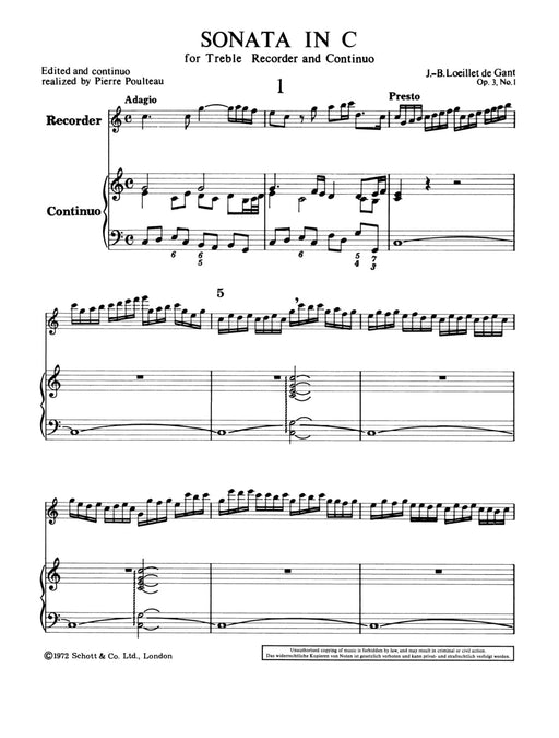 Sonata op. 3/1 No. 1 C major 奏鳴曲 大調 小提琴加鋼琴 朔特版 | 小雅音樂 Hsiaoya Music