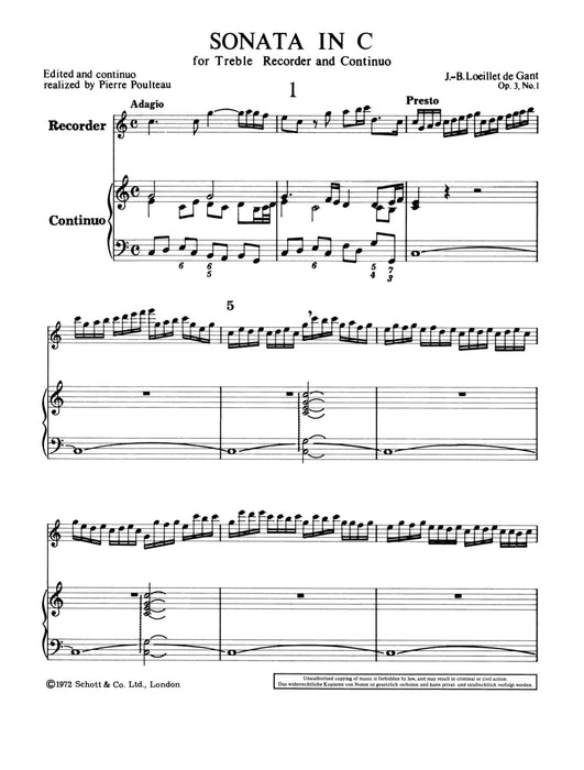 Sonata op. 3/1 No. 1 C major 奏鳴曲 大調 小提琴加鋼琴 朔特版 | 小雅音樂 Hsiaoya Music