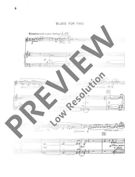 Prologue, Night Piece and Blues for Two 開場白 小品藍調 豎笛 1把以上加鋼琴 朔特版 | 小雅音樂 Hsiaoya Music