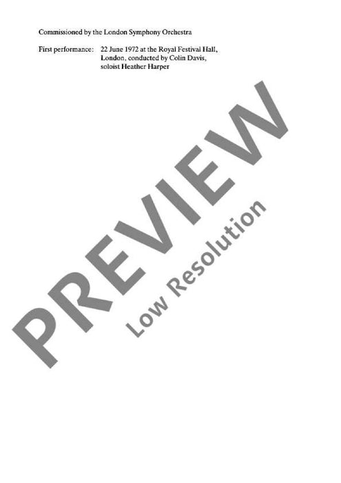 Symphony No. 3 for soprano and orchestra 提佩特 交響曲 管弦樂團 總譜 朔特版 | 小雅音樂 Hsiaoya Music