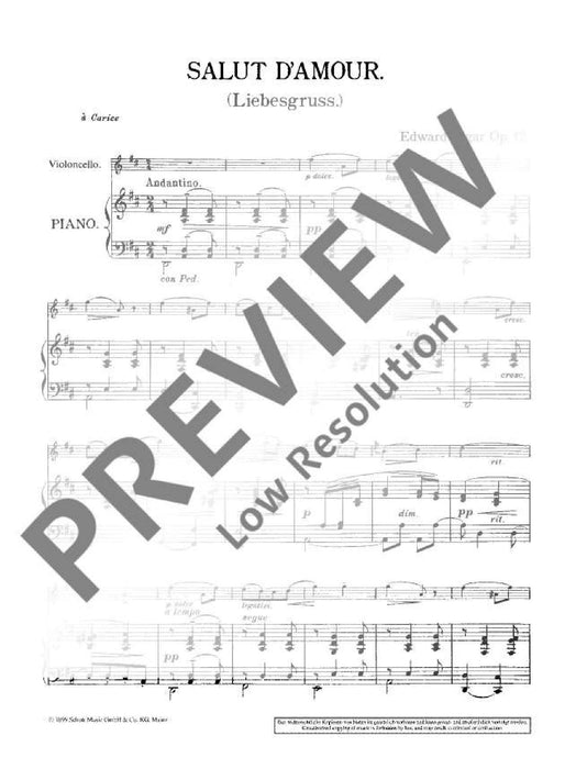 Salut d'Amour op. 12/3 Great love letters 艾爾加 愛的禮讚 大提琴加鋼琴 朔特版 | 小雅音樂 Hsiaoya Music