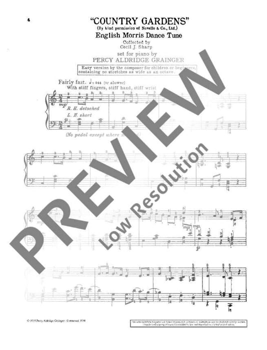 Country Gardens Handkerchief Dance 葛林傑 舞曲 鋼琴獨奏 朔特版 | 小雅音樂 Hsiaoya Music