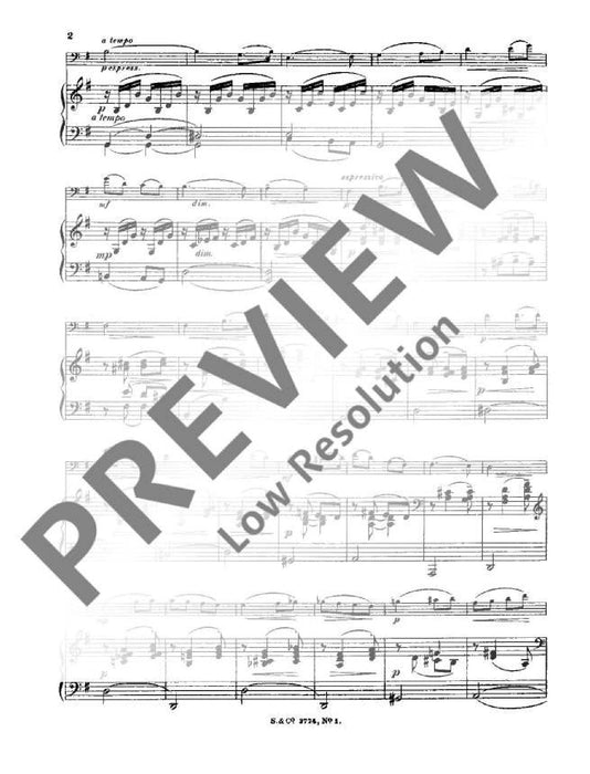 12 Morceaux faciles op. 4 Vol. 3 大提琴加鋼琴 朔特版 | 小雅音樂 Hsiaoya Music