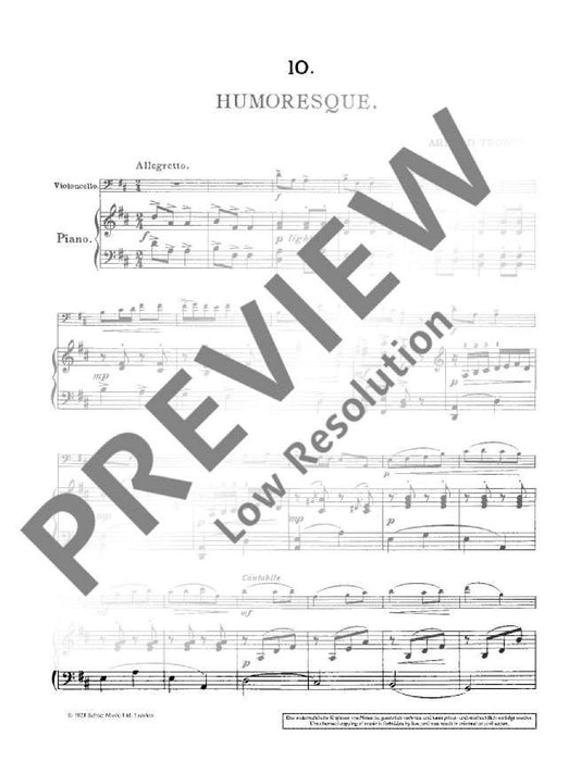 12 Morceaux faciles op. 4 Vol. 4 大提琴加鋼琴 朔特版 | 小雅音樂 Hsiaoya Music