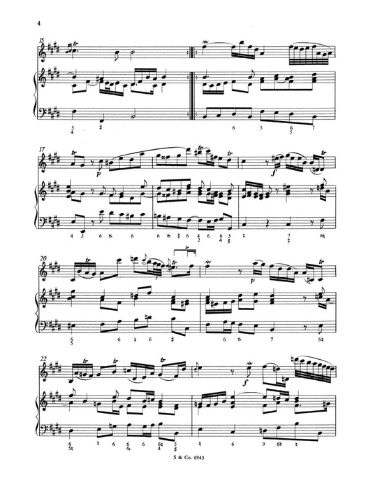 Sonata No. 5 in E Major 奏鳴曲 大調 小提琴加鋼琴 朔特版 | 小雅音樂 Hsiaoya Music