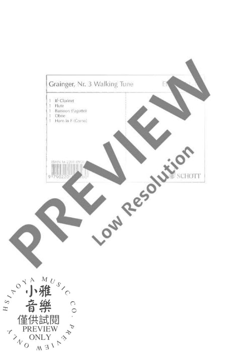 Walking Tune 葛林傑 木管五重奏 歌調 朔特版 | 小雅音樂 Hsiaoya Music