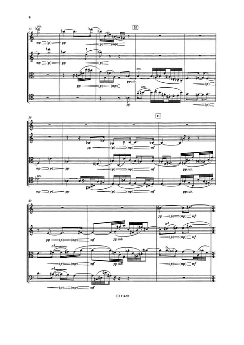 String Quartet No. 4 提佩特 弦樂四重奏 總譜 朔特版 | 小雅音樂 Hsiaoya Music