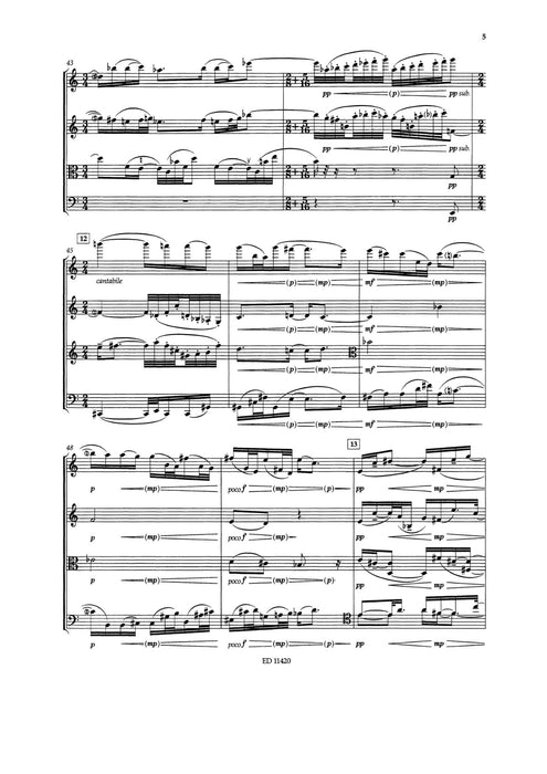 String Quartet No. 4 提佩特 弦樂四重奏 總譜 朔特版 | 小雅音樂 Hsiaoya Music