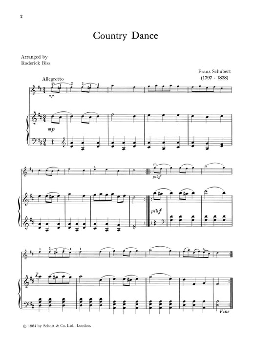 Country Dance 舒伯特 鄉村舞曲 小提琴加鋼琴 朔特版 | 小雅音樂 Hsiaoya Music