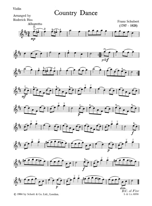 Country Dance 舒伯特 鄉村舞曲 小提琴加鋼琴 朔特版 | 小雅音樂 Hsiaoya Music