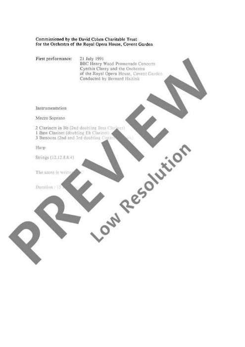 Some Days for mezzo-soprano and orchestra 次女高音管弦樂團 總譜 朔特版 | 小雅音樂 Hsiaoya Music