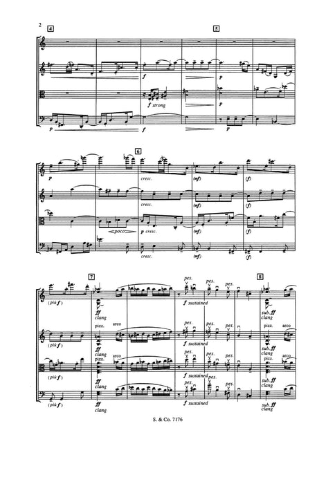 String Quartet No. 5 提佩特 弦樂四重奏 總譜 朔特版 | 小雅音樂 Hsiaoya Music