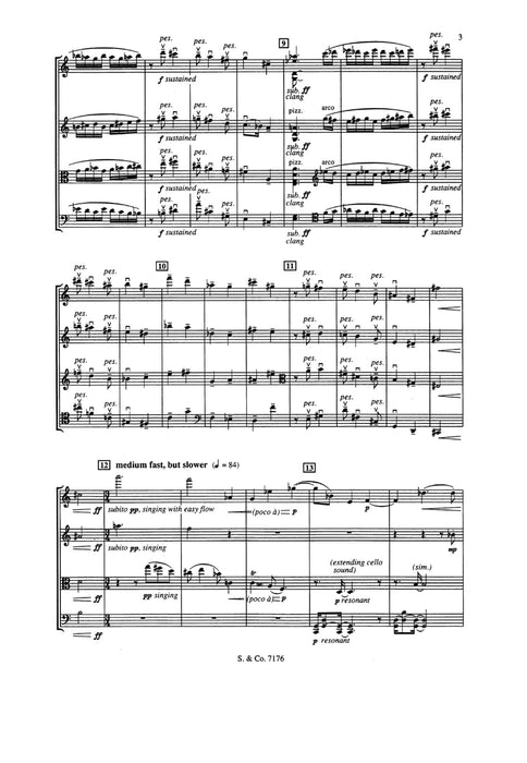 String Quartet No. 5 提佩特 弦樂四重奏 總譜 朔特版 | 小雅音樂 Hsiaoya Music