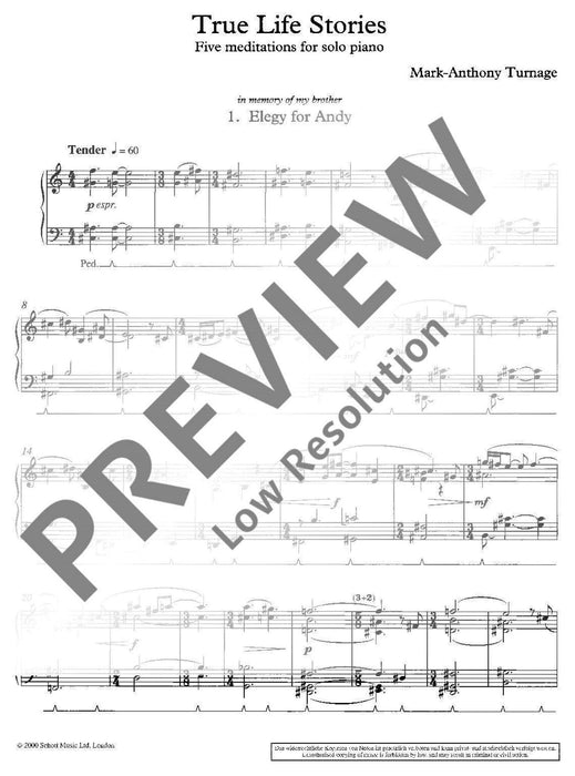 True Life Stories Five Meditations 冥想曲 鋼琴獨奏 朔特版 | 小雅音樂 Hsiaoya Music