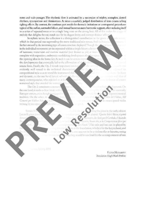 Dodici Sonate op. 2/7-12 Vol. 2 per Flauto traverso e Basso 洛卡泰利 長笛加鋼琴 朔特版 | 小雅音樂 Hsiaoya Music