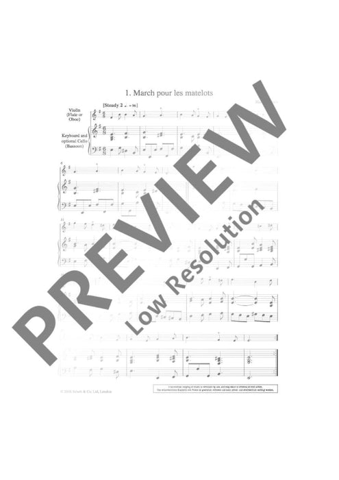 Vaudeville et Menuet 16 Easy to Intermediate Pieces from 18th-century France 小步舞曲 小品 小提琴加鋼琴 朔特版 | 小雅音樂 Hsiaoya Music