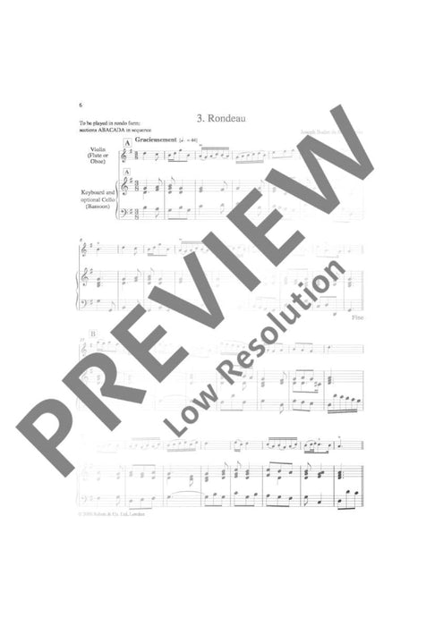 Vaudeville et Menuet 16 Easy to Intermediate Pieces from 18th-century France 小步舞曲 小品 小提琴加鋼琴 朔特版 | 小雅音樂 Hsiaoya Music