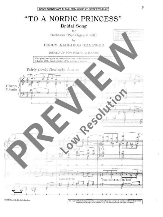 To a Nordic Princess Bridal Song 葛林傑 歌 鋼琴獨奏 朔特版 | 小雅音樂 Hsiaoya Music