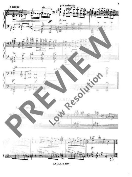 Recitative and Aria op. 53 阿尼爾 詠唱調 鋼琴獨奏 朔特版 | 小雅音樂 Hsiaoya Music