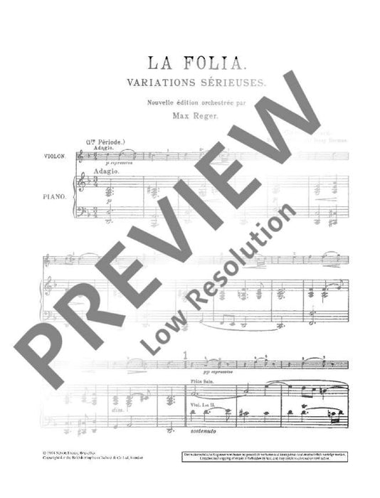 La Folia Variations sérieuses 柯雷里阿爾坎傑羅 變奏曲 小提琴加鋼琴 朔特版 | 小雅音樂 Hsiaoya Music