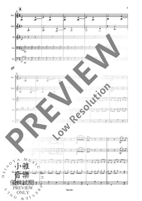 Still Life for brass quintet 木管五重奏 銅管五重奏 朔特版 | 小雅音樂 Hsiaoya Music