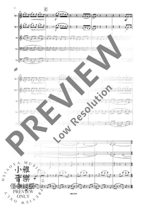 Still Life for brass quintet 木管五重奏 銅管五重奏 朔特版 | 小雅音樂 Hsiaoya Music