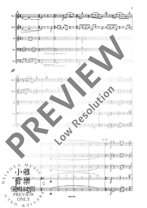 Still Life for brass quintet 木管五重奏 銅管五重奏 朔特版 | 小雅音樂 Hsiaoya Music