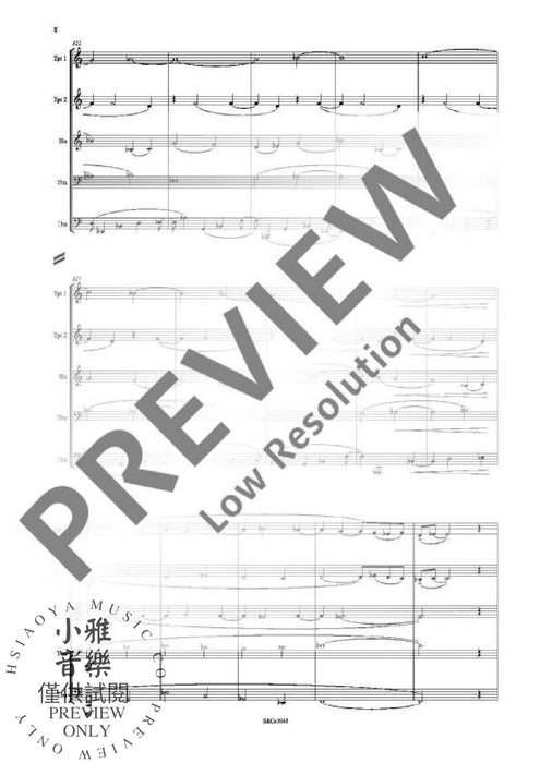 Still Life for brass quintet 木管五重奏 銅管五重奏 朔特版 | 小雅音樂 Hsiaoya Music