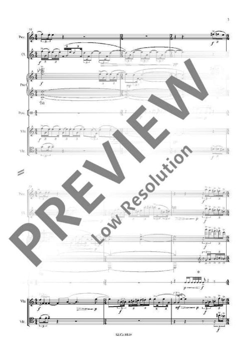 Winter Reels for ensemble 凱斯肯 總譜 朔特版 | 小雅音樂 Hsiaoya Music