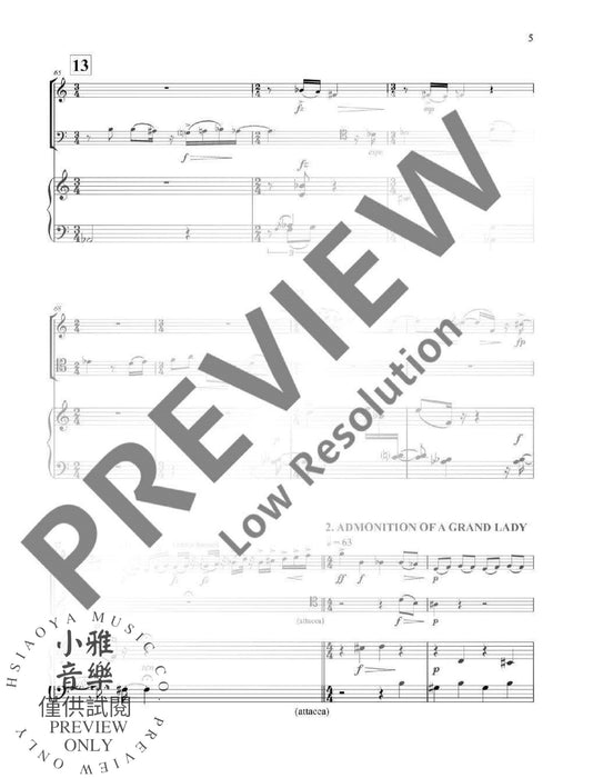 Piano Trio No. 2 op. 100 Nightown 哥爾˙亞力山大 鋼琴三重奏 朔特版 | 小雅音樂 Hsiaoya Music