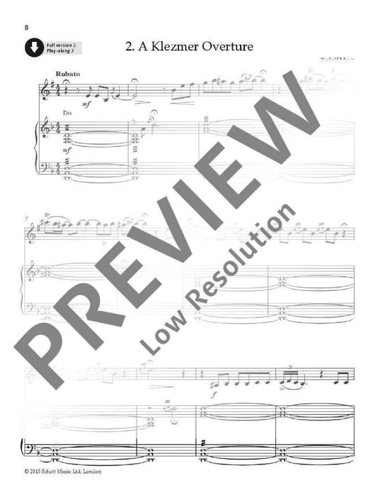 Klezmer Tunes for Clarinet 24 Pieces 歌調 小品 豎笛獨奏 朔特版 | 小雅音樂 Hsiaoya Music