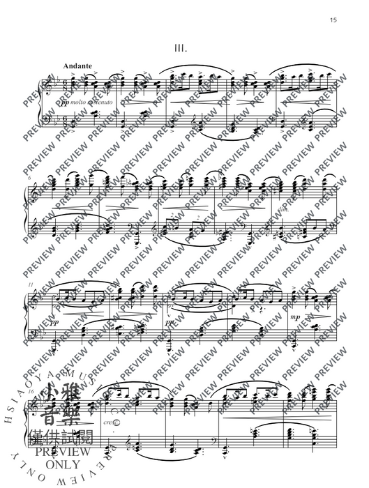 Three Cameos op. 56 for solo piano 柯爾瑞基－泰勒 鋼琴 朔特版 | 小雅音樂 Hsiaoya Music