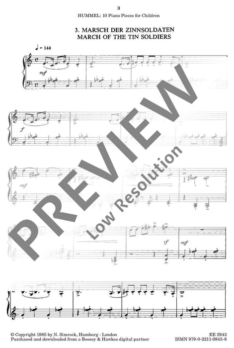 Ten Pieces for Children op. 56b 胡麥爾．貝托爾德 小品 鋼琴獨奏 | 小雅音樂 Hsiaoya Music