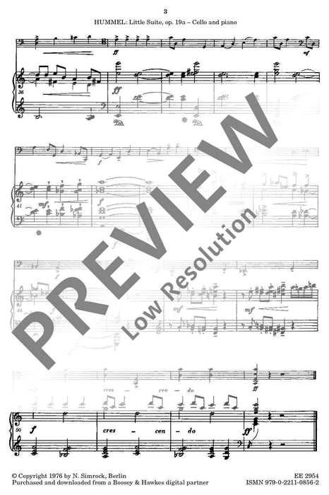 Little Suite op. 19a 胡麥爾．貝托爾德 組曲 大提琴加鋼琴 | 小雅音樂 Hsiaoya Music