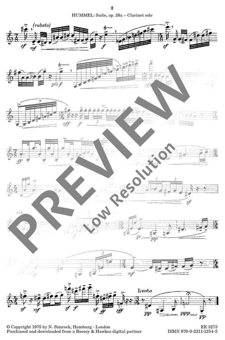 Suite op. 26a 胡麥爾．貝托爾德 組曲 豎笛獨奏 | 小雅音樂 Hsiaoya Music