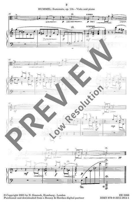 Sostenuto op. 11b 胡麥爾．貝托爾德 中提琴加鋼琴 | 小雅音樂 Hsiaoya Music