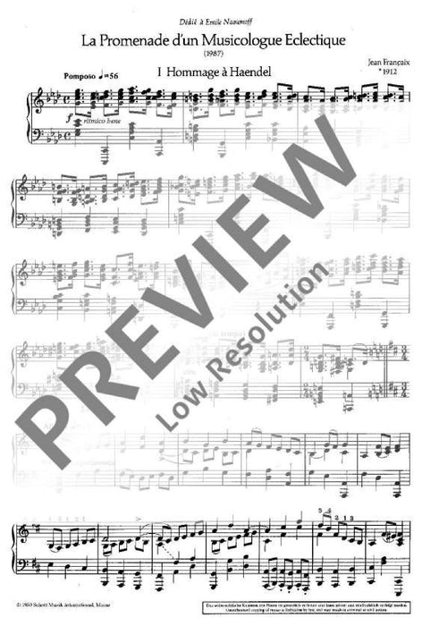 La Promenade d'un Musicologue Eclectique for piano 鋼琴 鋼琴獨奏 朔特版 | 小雅音樂 Hsiaoya Music