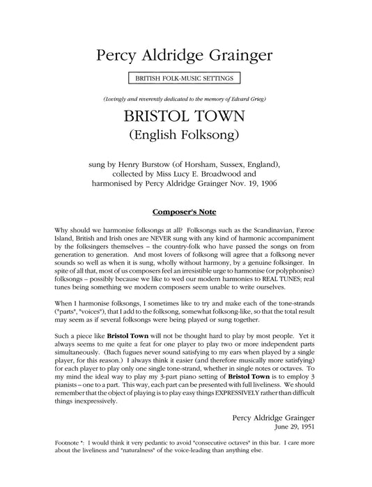 In Bristol Town 葛林傑 鋼琴獨奏 | 小雅音樂 Hsiaoya Music